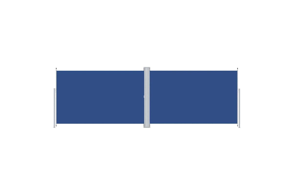 vidaXL 318010 Retractable Side Awning Blue 200x600cm