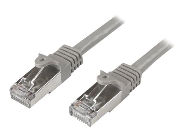 STARTECH.COM - Startech 3m CAT6 Ethernet Cable, 10 Gigabit Shielded Snagless RJ45 100W PoE Patch Cord, CAT 6 10GbE SFTP Network Cable w/Strain Relief, Grey, Wiring is UL Certified/TIA - Category 6 - 26AWG (N6SPAT3MGR) - patch cable - 3 m - grey