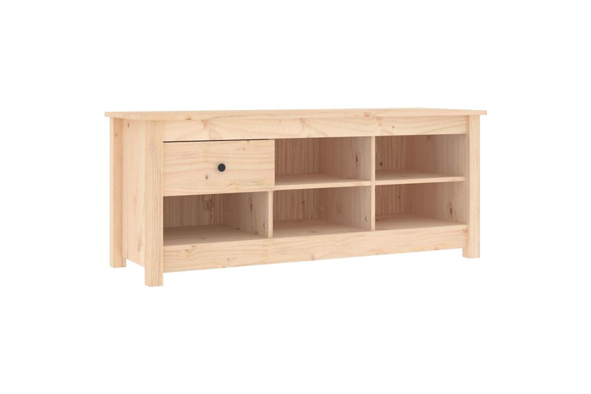 vidaXL 814594 Shoe Cabinet 110x38x45.5cm Solid Wood Pine