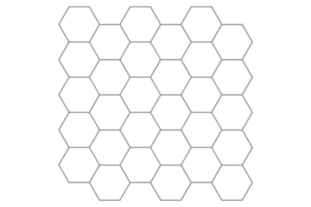 Vidaxl Hexagon Tile 10 Pcs White Grey 30 X 30 Cm Polyurethane And Pet