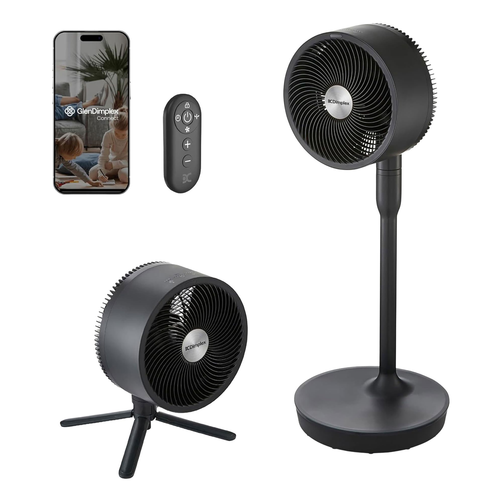 DuoCool Smart 2-in-1 Cordless Fan Black