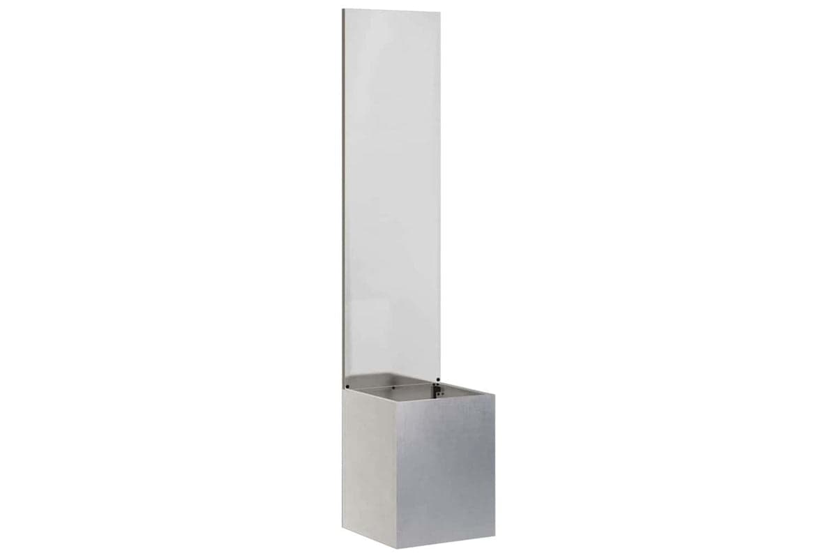 Garden Privacy Screen Sliver 32 X 140 Cm Stainless Steel