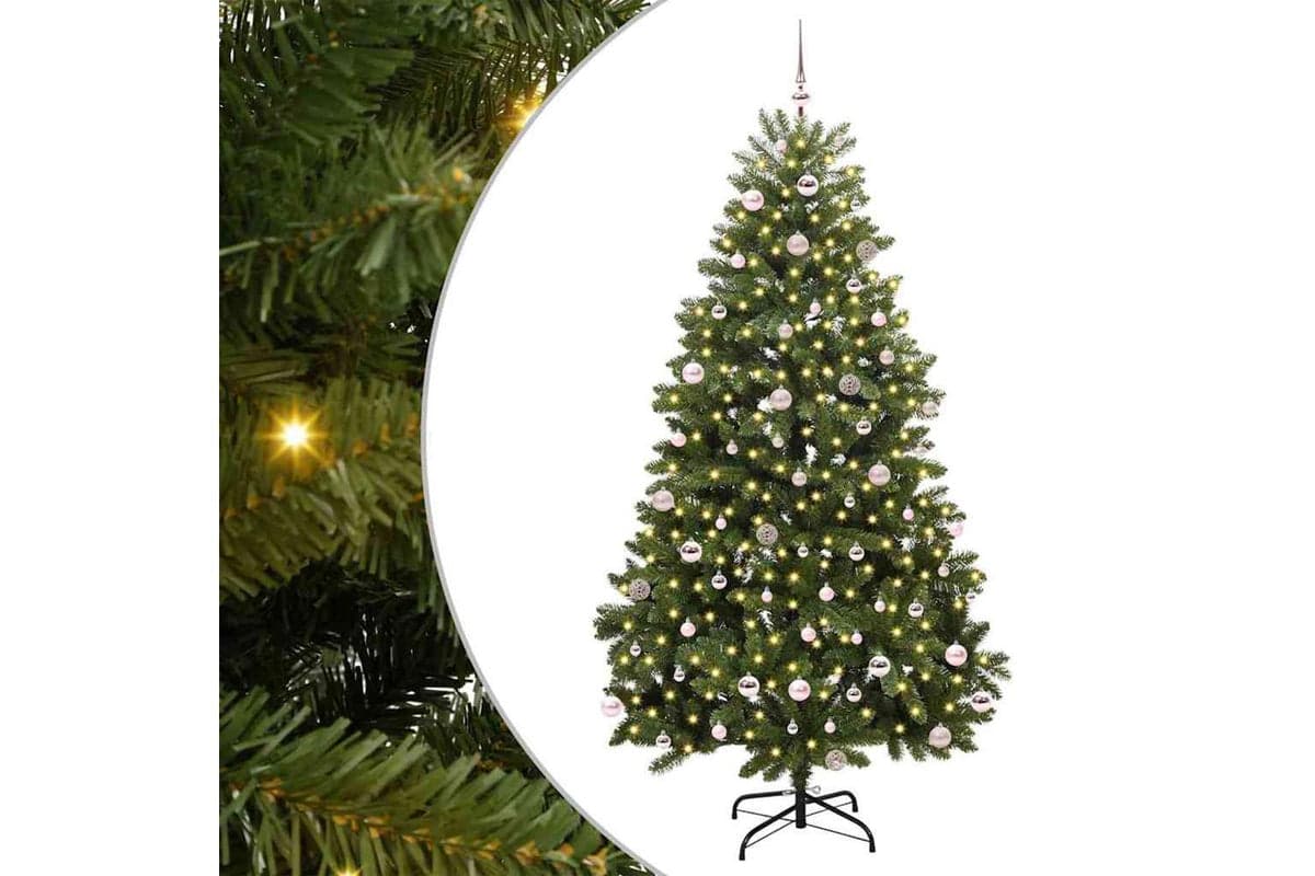 Vidaxl Artificial Christmas Tree With Stand Green 240 Cm Pvc And Metal