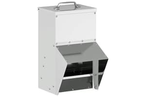 Vidaxl Chicken Feeder Silver 20 X 25 X35 Cm Galvanised Steel