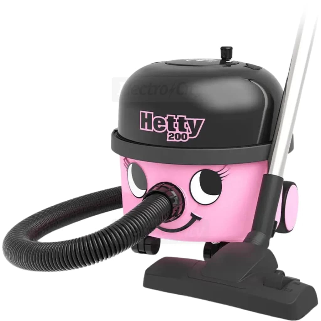Numatic Hetty 200 9 Litre 620W Cylinder Vacuum Cleaner | Pink