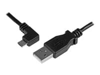 STARTECH.COM - StarTech 1m 3 ft Micro-USB Charge-and-Sync Cable - Left-Angle Micro-USB - M/M - USB to Micro USB Charging Cable - 30/24 AWG (USBAUB1MLA) - USB cable - Micro-USB Type B to USB - 1 m