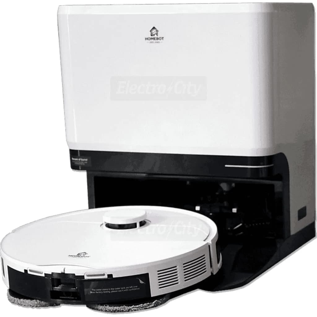 Homebot Glider 6-in-1 Robot Vacuum and Mop with Self Empting Station | White