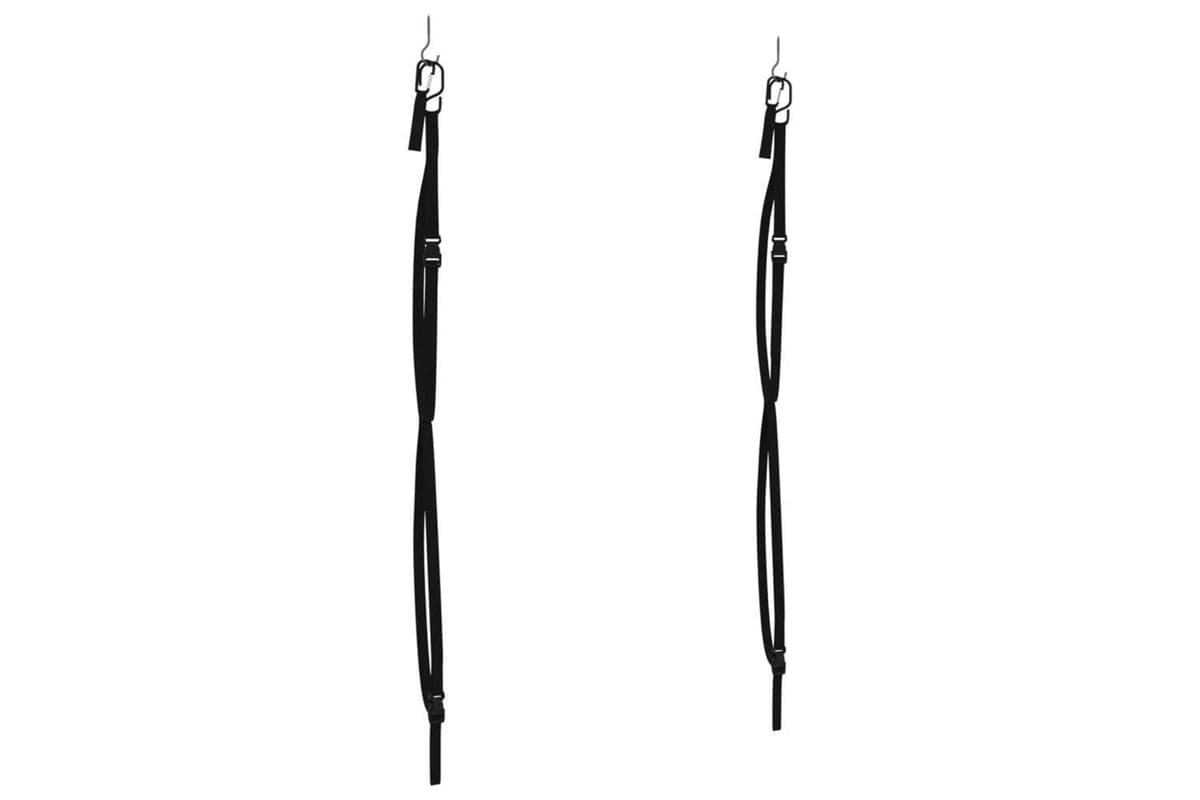 Vidaxl Double Kayak Storage Straps With Paddle Clips 50 Kg