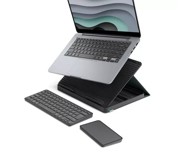 LOGITECH Casa Pop-up Desk Wireless Keyboard & Touchpad Set - Classic Chic