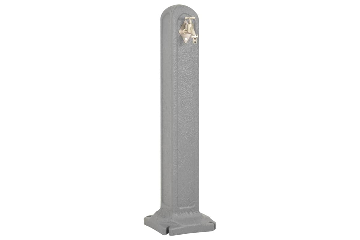 Vidaxl 316183 Garden Tanker With Faucet Light Grey Stone Look