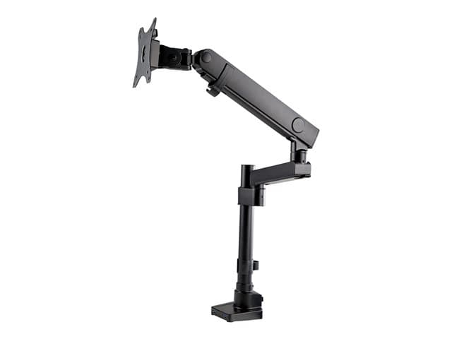 Startech Desk Mount Monitor Arm with 2x USB 3.0 ports, Pole Mount Full Motion Single Arm Monitor Mount up to 17.6lbs/8kg VESA Display, Ergonomic Artic
