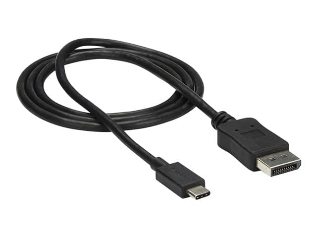 STARTECH.COM - StarTech 3ft/1m USB C to DisplayPort 1.2 Cable 4K 60Hz, USB-C to DisplayPort Adapter Cable HBR2, USB Type-C DP Alt Mode to DP Monitor Video Cable, Compatible with Thunderbolt 3, Black - USB-C Male to DP Male (CDP2DPMM1MB)