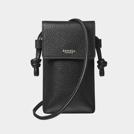Ella Pebbled Leather Phone Pouch