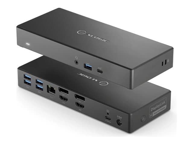 ALOGIC - DA2 - docking station - USB-C - 2 x HDMI, 2 x DP - 1GbE