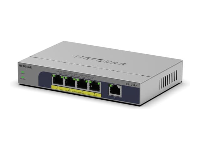 NETGEAR - GS105PP - switch - 5 ports - unmanaged