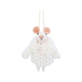 Mouse with Coat Decoration 13cm