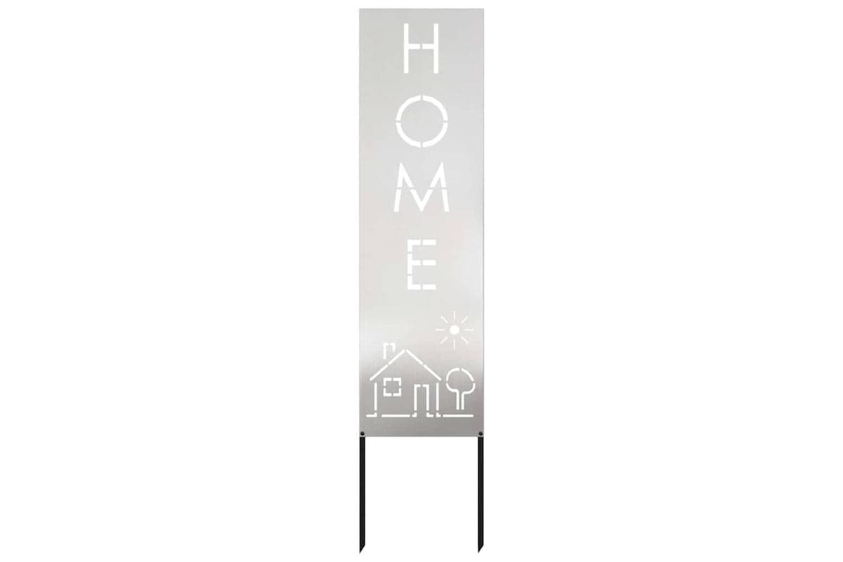 Garden Privacy Screen Silver 32 X140cm Stainless Steel
