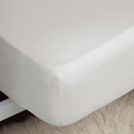 Egyptian Cotton 200 Thread Count Fitted Sheet 4Ft Ivory