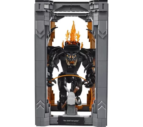 LEGO Icons 10367 The Lord of the Rings: Balrog Book Nook Set for Adults