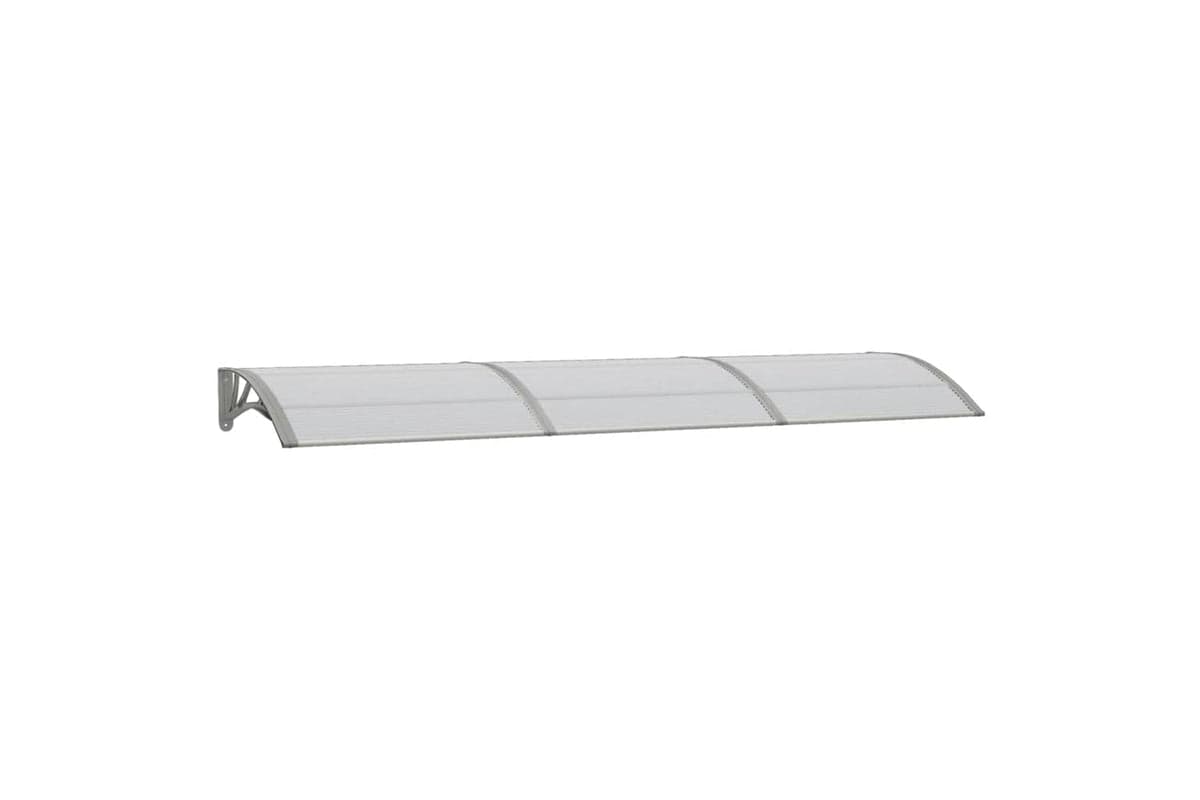 vidaXL Door Canopy Grey 300x75cm Polycarbonate