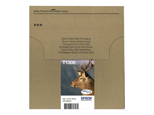 EPSON - T1306 Multipack Easy Mail Packaging - 3-pack - yellow, cyan, magenta - original - ink cartridge