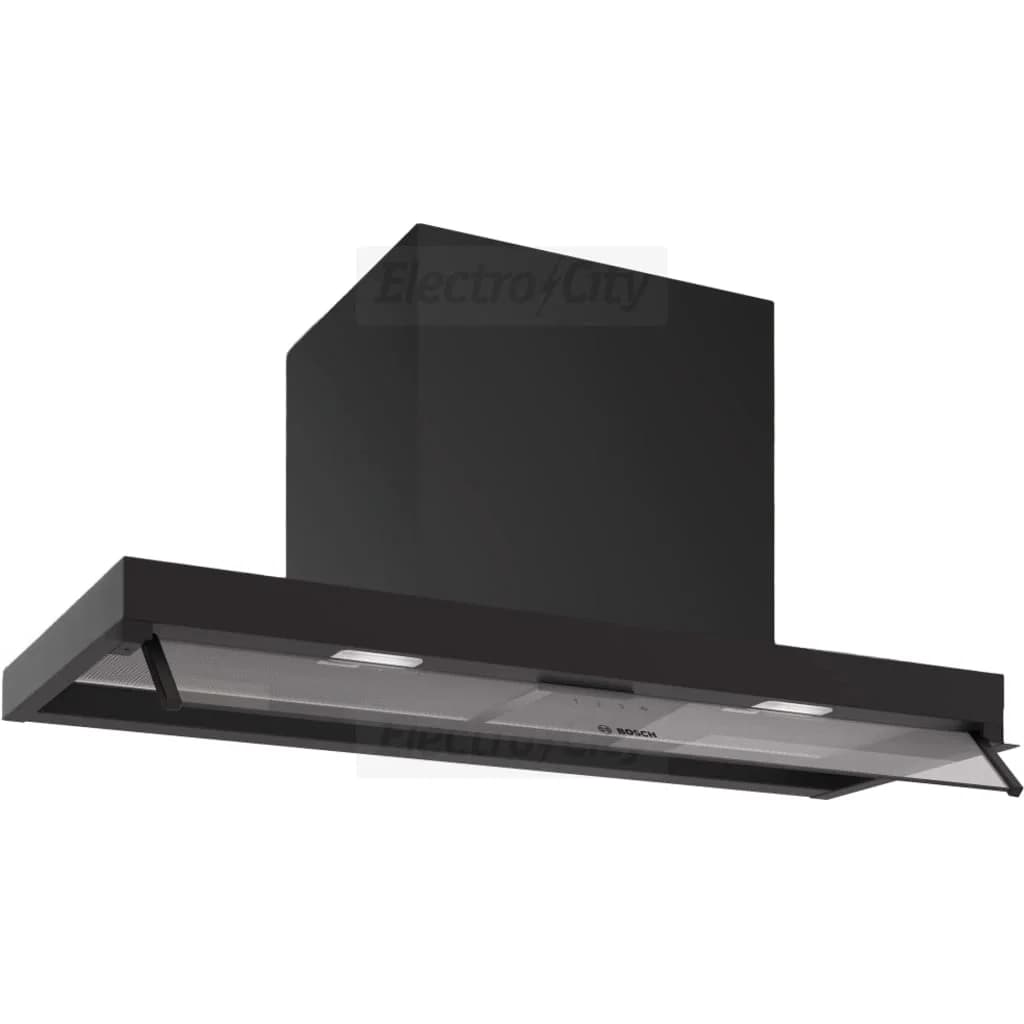 Bosch Series 4 80cm Built-In Clear Glass Cooker Hood | Matt Black