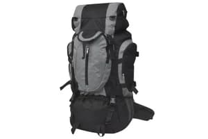Vidaxl 91106 Hiking Backpack Xxl 75 L Black And Grey