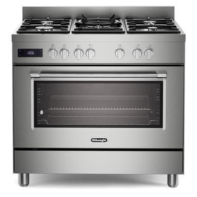 De Longhi 90cm Dual Fuel Range Cooker - Stainless Steel