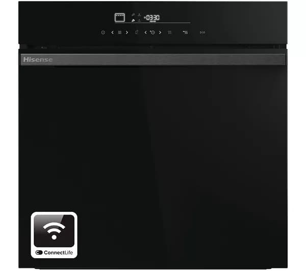 HISENSE Hi6 BlackLine HO66FAPizzaChef Electric Pyrolytic Smart Oven - Jet Black