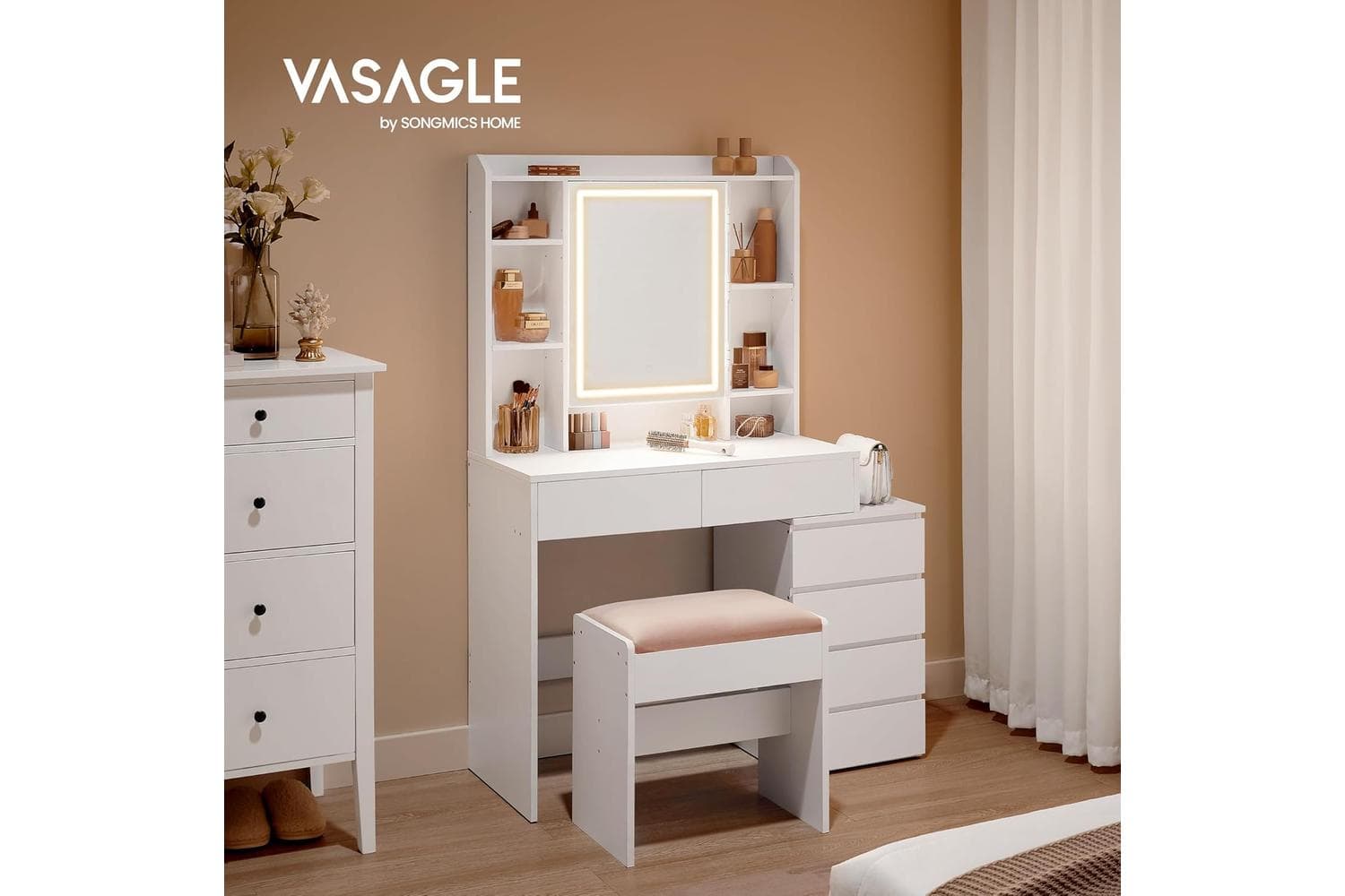 Vanity Table | Vanity Table | Wood Chipboard | 97.5cm Wide