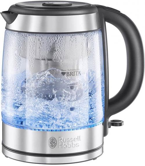RUSSELLHOBBS            1 LITRE GLASS KETTLE WITH BRITA FILTER