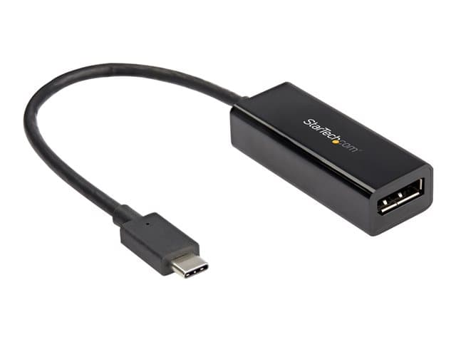 STARTECH.COM - StarTech USB C to DisplayPort Adapter, 8K/5K/4K USB Type C to DP 1.4 Alt Mode Video Converter, HBR3/DSC/HDR, 8K 60Hz, Thunderbolt 3 Compatible DisplayPort 1.4 Monitor Display Adapter - 8K USB-C to DP Adapter (CDP2DP14B) - DisplayPort adapter - USB-C (M) t