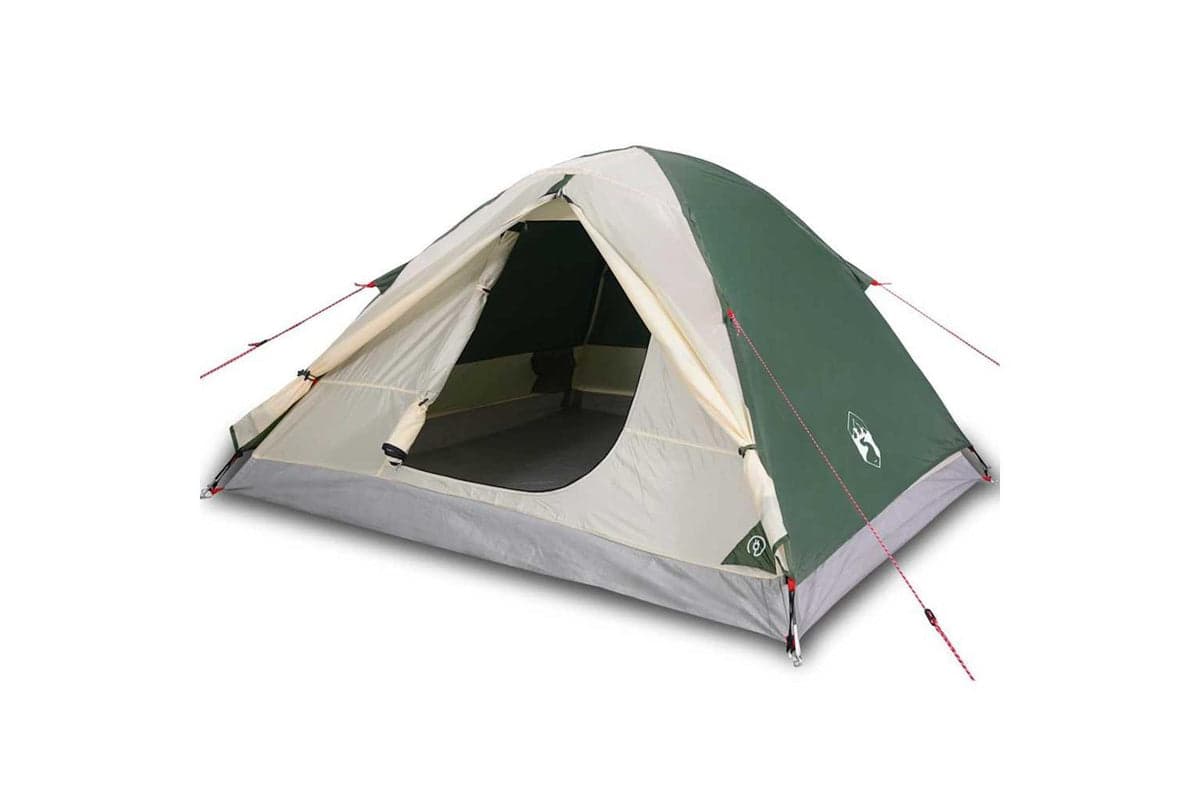 Vidaxl Camping Tent Dome 3-person Green Waterproof