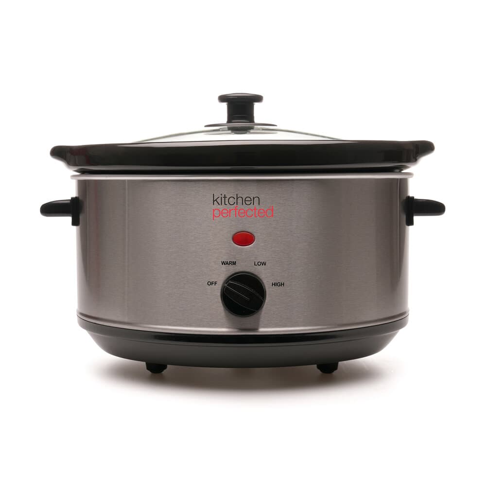 LLOYTRON 3.5 Litre Slow Cooker - Stainless Steel ...