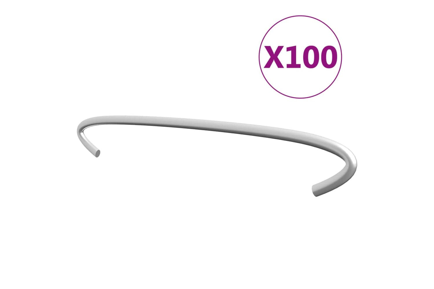 Vidaxl 145620 Gabion Hooks 100 Pcs Galvanised Steel 20 Cm