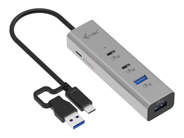 I-TEC - hub - universal charging, metal - 4 ports