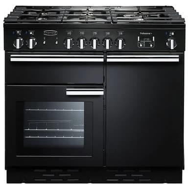 Rangemaster Professional + 100 Dual Fuel Gloss Black | PROP100DFFGB/C