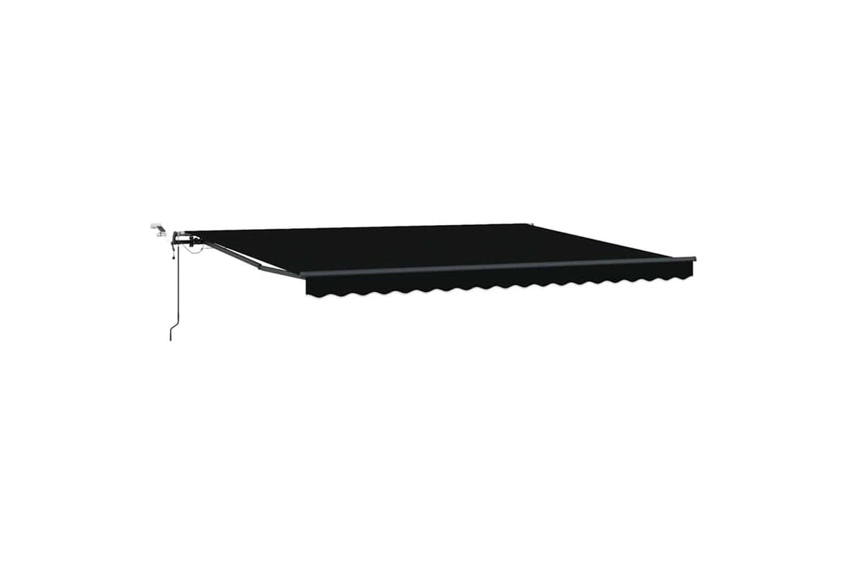 Vidaxl Retractable Awning With Black 450 X 300 Cm Fabric