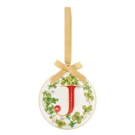 Enamel Letter J Decoration
