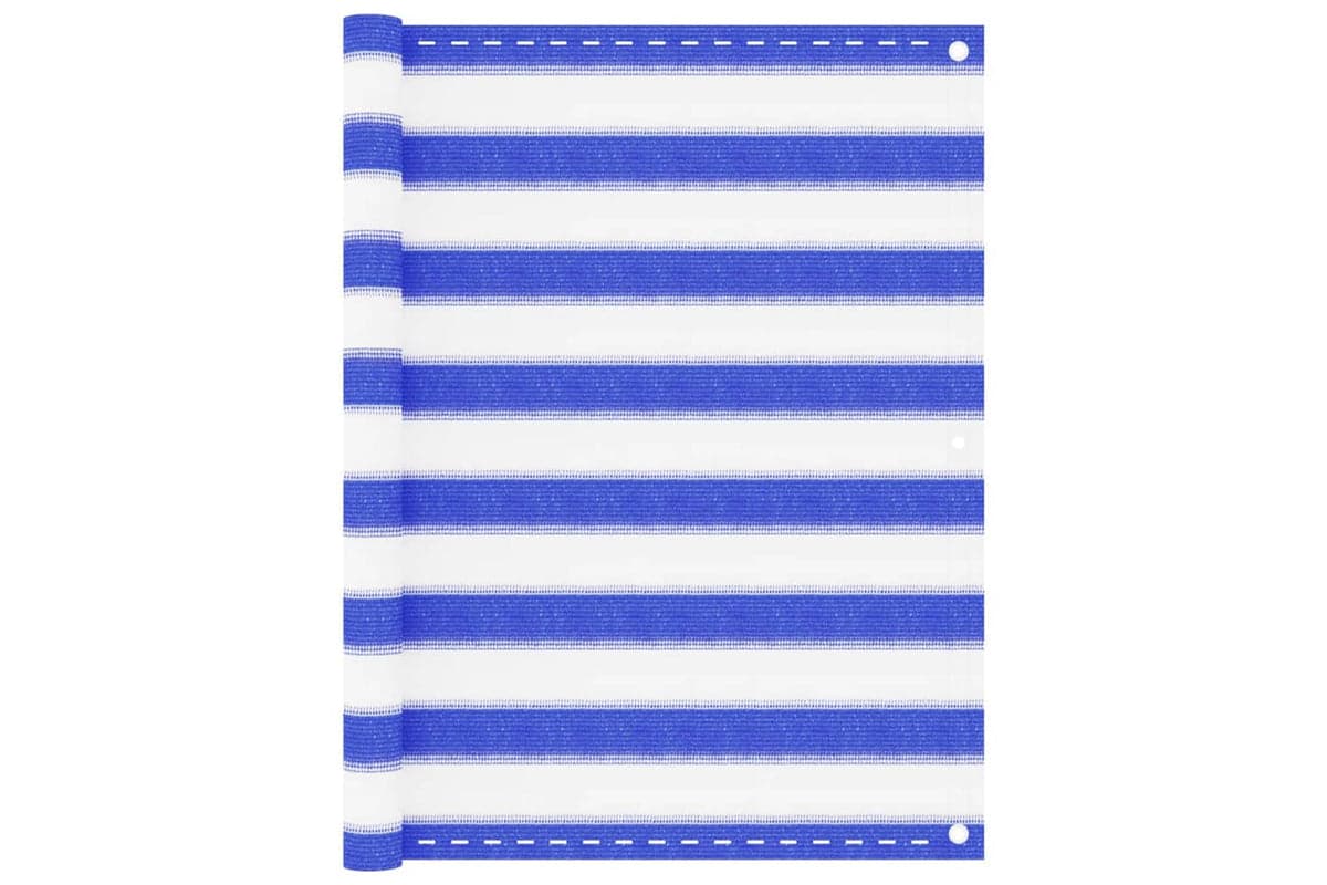 vidaXL 310889 Balcony Screen Blue And White 90x400cm Hdpe