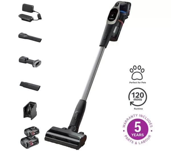 BOSCH Unlimited 9 BCS932GGB Dual Battery Cordless Vacuum Cleaner - Graphite