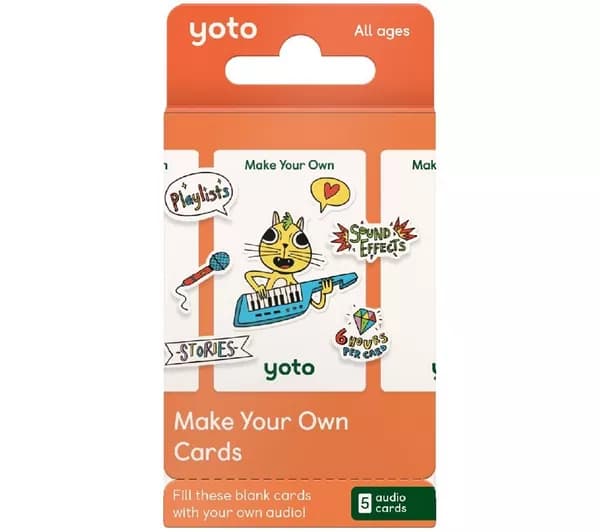 YOTO Make Your Own Audio Card - Pack of 5