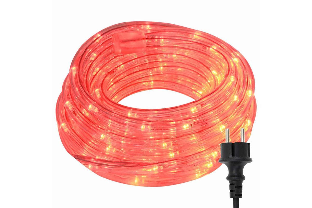Vidaxl Rope Light With 480 Leds Red 20 M Pvc