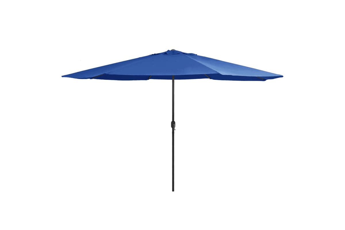 vidaXL Outdoor Parasol With Metal Pole 390cm Azure Blue