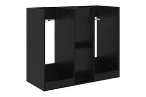 Vidaxl Golf Cabinet Plain Black Oak 102 X 45 X 85.5 Cm