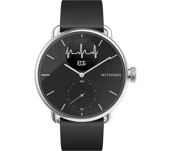 WITHINGS Scanwatch Hybrid Smart Watch - Black, 38 mm