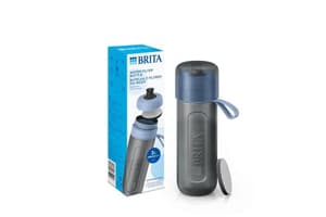 Brita Active Water Filter Bottle | Water Filter Bottle | Dark Blue | 0.6 Litre