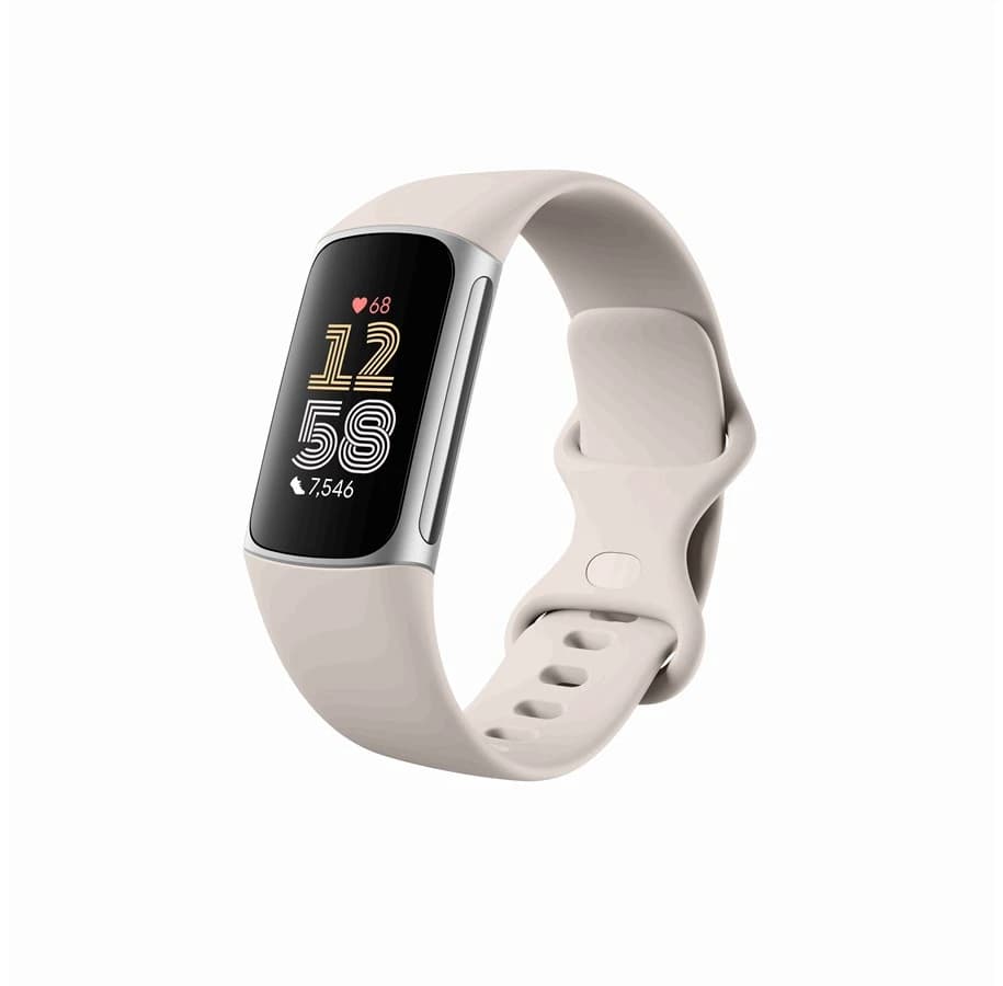Fitbit GA05185SR Charge 6 Porcelain/Silver Case – Silver