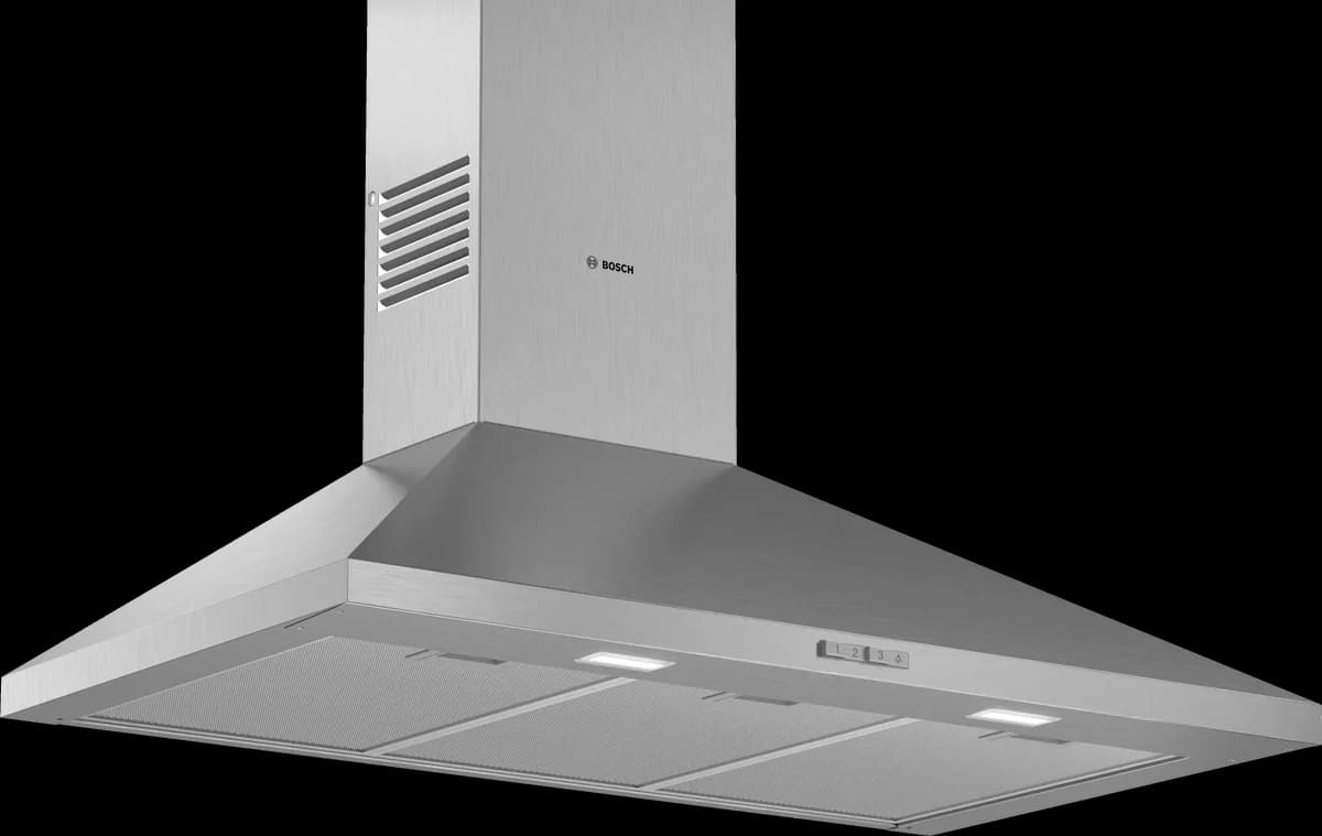 Bosch Series 2 90cm Pyramid Chimney Cooker Hood - Stainless Steel | DWP94BC50B