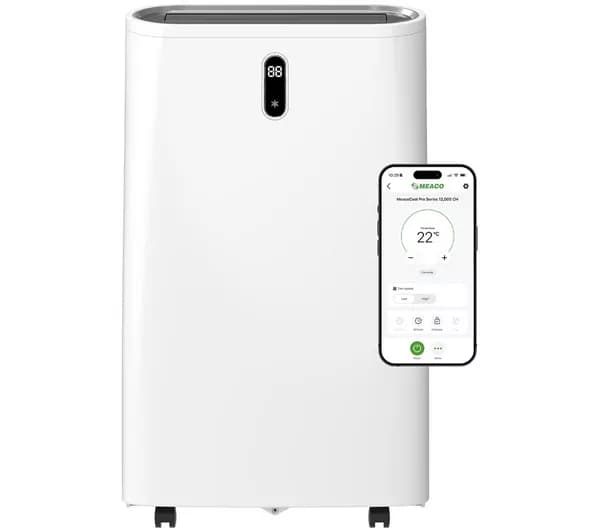 MEACO MeacoCool MC12000CHR PRO Smart Air Conditioner, Heater & Dehumidifier - White